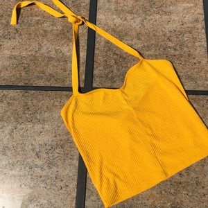 FINAL PRICE yellow pacsun halter crop top